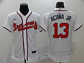 Braves 13 Ronald Acuna Jr. White 2020 Nike Flexbase Jersey,baseball caps,new era cap wholesale,wholesale hats